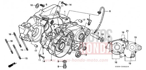 CARTER MOTEUR CR80RM de 1991